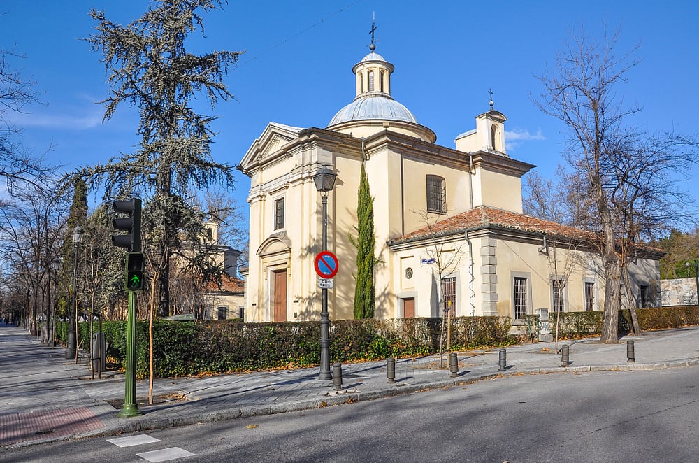 The Royal Chapel of St. Anthony of La Florida, best known for its ceiling and dome frescoes by Francisco Goya